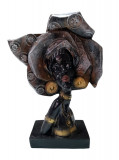 Statueta decorativa, Africana, 33 cm, LP002