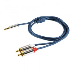 Cablu audio, jack stereo 3,5 mm, 2 x RCA, 4 m foto