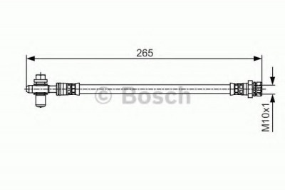 Conducta / cablu frana VW BEETLE Cabriolet (5C7) (2011 - 2016) BOSCH 1 987 481 518 foto