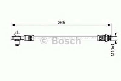 Conducta / cablu frana SKODA SUPERB II (3T4) (2008 - 2015) BOSCH 1 987 481 518 foto