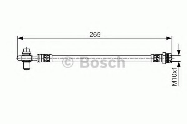 Conducta / cablu frana VW BEETLE Cabriolet (5C7) (2011 - 2016) BOSCH 1 987 481 518