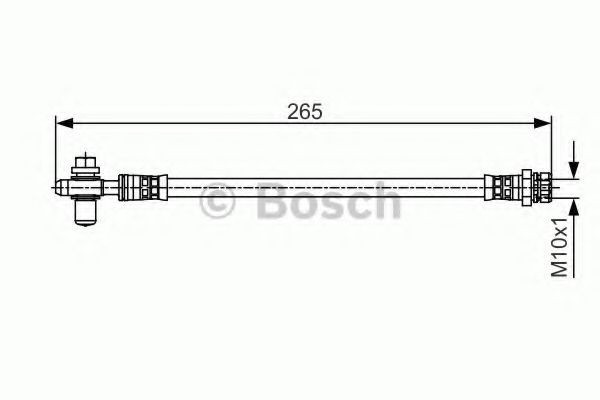 Conducta / cablu frana SKODA SUPERB II (3T4) (2008 - 2015) BOSCH 1 987 481 518