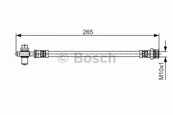 Conducta / cablu frana SKODA YETI (5L) (2009 - 2016) BOSCH 1 987 481 518