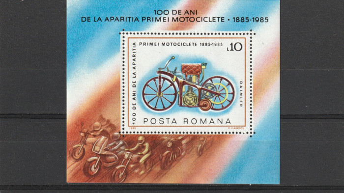 Romania ,100 de ani Mocicleta ,nr lista 1134.
