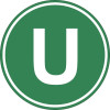 Eticheta, Autocolant Litera U, Autocolant Camion Litera U, Diamentru 22 cm, AVEX