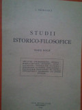 I. Petrovici - Studii istorico-filosofice (1943)