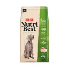 NutriBest Premium Adult, hrana uscata pentru caini, Miel si Orez, 15 kg