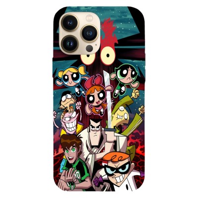 Husa compatibila cu Apple iPhone 12 model Old cartoons Part 4, Silicon, TPU, Viceversa foto