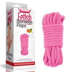 Sfoara Bondage Lovetoy "Fetish Bondage Rope" 10 Merti - Roz##