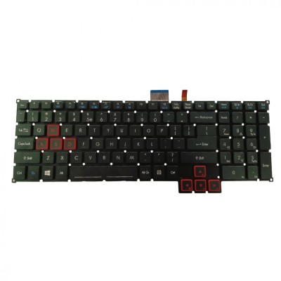 Tastatura Laptop, Acer, Predator 15 G9-591, G9-592, G9-593, iluminata, us foto