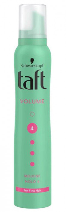 Spuma modelatoare Taft Volume Ultra Hold, nivel fixare 4, formula vegana, 200 ml