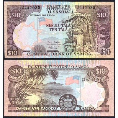 !!! SAMOA - 10 TALA (2005) - P 34 b - UNC / SERIA H foto