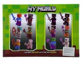Set figurine de jucarie minecraft cu cai
