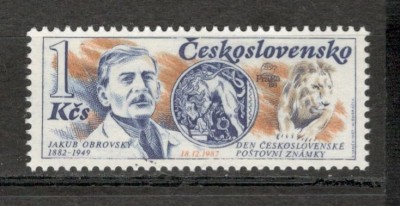 Cehoslovacia.1987 Ziua marcii postale XC.582 foto