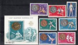 ROMANIA 1976 LP 923 LP 924 MONTREAL SERIE+ COLITA DANTELATA MNH, Nestampilat