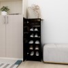 VidaXL Pantofar, negru, 32x35x92 cm, PAL