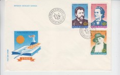 C12 - FDC Romania - Aniversari - comemorari - LP1222 - 1989