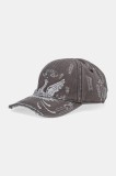 Diesel șapcă de baseball din bumbac C-FENIX culoarea gri, A19460.0GIBD