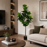 Planta Artificiala Copac Tip Ficus, 180 cm, Verde, cu Ghiveci