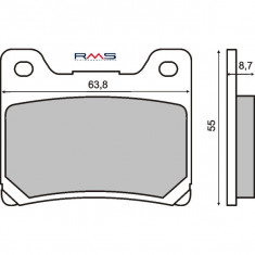 Placute frana Yamaha FZR 600 '90-'99 Cod Produs: MX_NEW 225100730RM