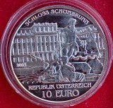 (A215) MONEDA DIN ARGINT AUSTRIA - 10 EURO 2003 - PALATUL SCHONBRUNN, PROOF, TIRAJ 60.000 BUC