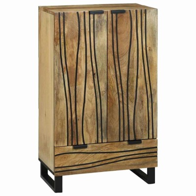 vidaXL Highboard cu sertar Maro 60 x 33 x 100 cm Lemn masiv de mango 4017966 foto