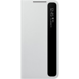 Husa de protectie Samsung pentru Galaxy S21 Plus, Smart Clear View Cover, Light Gray