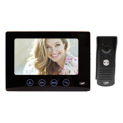 Aproape nou: Interfon video PNI DF980 cu 1 monitor, ecran LCD 7 inch, 1024x600, ies foto