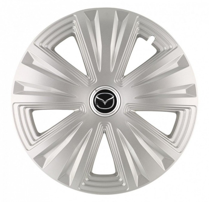 Set 4 Capace Roti, potrivite jantelor de R16, pentru Mazda, model glory Gri