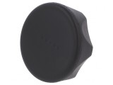 Buton de Reglare Negru &Oslash; 45mm M6 12mm H 26mm