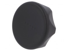 Buton de Reglare Negru &Oslash; 45mm M6 12mm H 26mm
