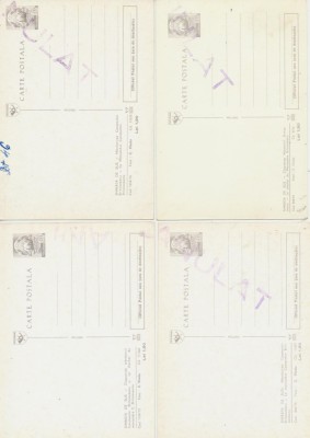 Manastirea Sambata de Sus jud Brasov Fagaras 1974-1976 lot 4 ilustrate intreguri postale specimene cu anularea timbrului fix foto