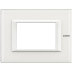 Rama Ornament 3M Axolute Bticino sticla alba HA4803VBB