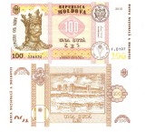 Moldova 100 Lei 2015 P-25 Semnatura Anca Dragu UNC