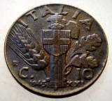 1.648 ITALIA WWII VITTORIO EMANUELE III 10 CENTESIMI 1943 R, Europa, Bronz-Aluminiu