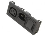 Conector Alimentare AC 10A 250VAC IEC 60320