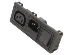 Conector Alimentare AC 10A 250VAC IEC 60320