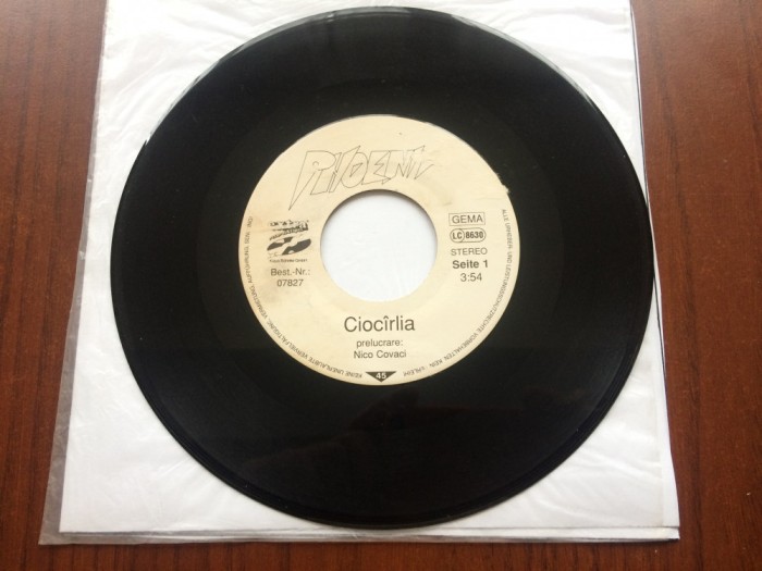 phoenix ciocarlia / perestroika 1991 disc single 7&quot; vinyl muzica rock folk VG