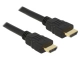 Cablu HDMI 0,25m, 30AWG, dublu ecranat, negru - DELOCK