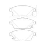 Set placute frana Jurid 573325J, parte montare : Punte fata