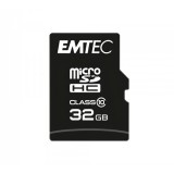 Card Memorie microSDHC Emtec C10 Classic, 32Gb, Clasa 10, Cu Cititor Card si Adaptor ECMSDM32GHC10CGRA2
