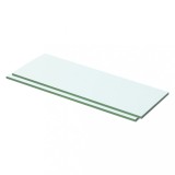 Set 2 Rafturi Gossi Sticla Transparenta 50 x 12 cm, Grosime 8mm, Sarcina Max 15kg
