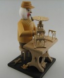 Decor Craciun fumator miniatura din lemn nefolosit