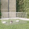 VidaXL Cușcă pentru iepuri, 2 panouri, 110x79x54 cm, fier galvanizat 171568