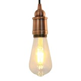 Suporturi de lampă 2 buc Roșu Bronz E27