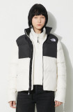 Cumpara ieftin The North Face geacă W Saikuru Jacket femei, culoarea bej, de iarnă, NF0A853NQLI1