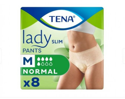 Chilot pentru incontinenta urinara Tena Lady Slim Pants marime M, 8 buc. foto