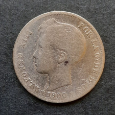 1 Peseta "Alfonso XIII" 1900, Spania - G 4228