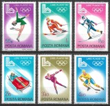 ROM&Acirc;NIA 1979 - LP 997 - OLIMPIADA DE IARNĂ DE LA LAKE PLACID - SERIE MNH