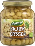 Naut la borcan bio Dennree 350g (250g substanta uscata), fiert, gata de consumat